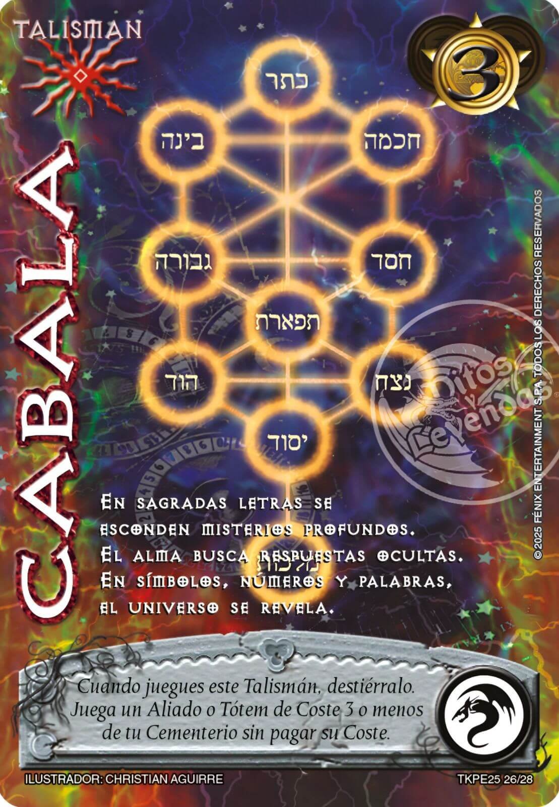 cabala myl venta de cartas mitos y leyendas