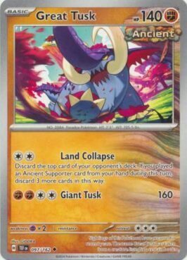 great tusk cartas pokemon tcg