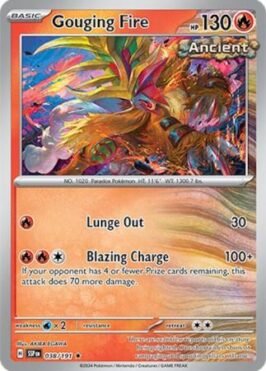 gouging fire cartas pokemon tcg