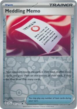 meddling memo cartas pokemon tcg