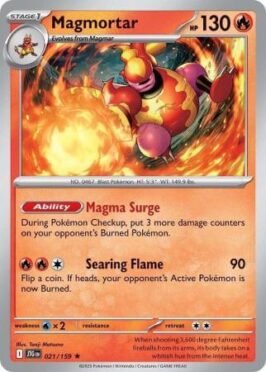 magmotar cartas pokemon tcg