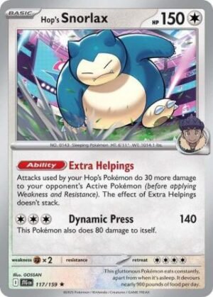 hop's snorlax cartas pokemon tcg