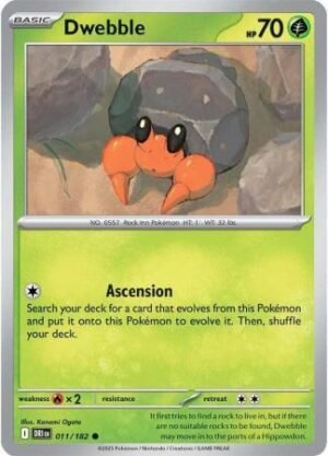 dwebble cartas pokemon tcg