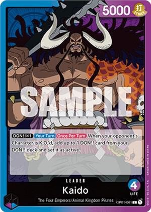 carta lider one piece kaido