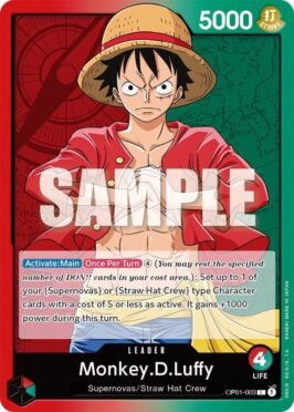 carta lider one piece luffy