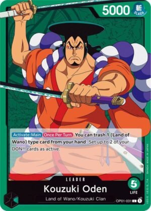 carta lider one piece oden