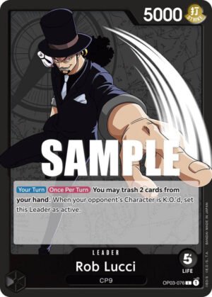 carta lider one piece lucci
