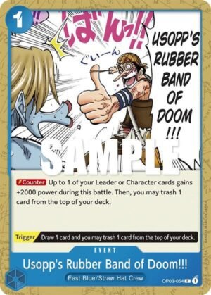 usopp rubber cartas one piece