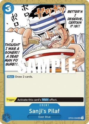 sanji pilaf cartas one piece