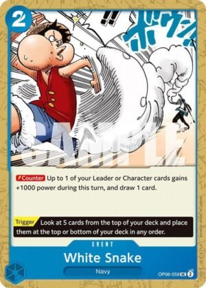 white snake cartas one piece