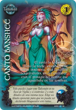 canto banshee cartas mitos y leyendas relatos de hijos de daana