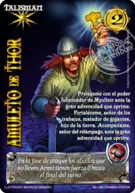 amuleto de thor cartas mitos y leyendas primera era