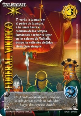 funeral vikingo cartas mitos y leyendas primera era