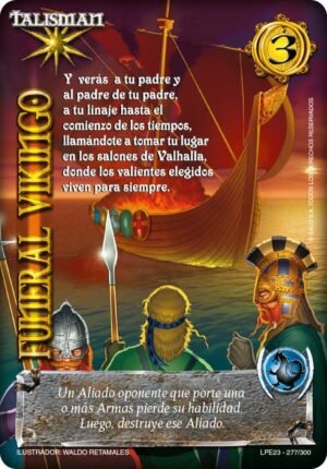 funeral vikingo cartas mitos y leyendas primera era