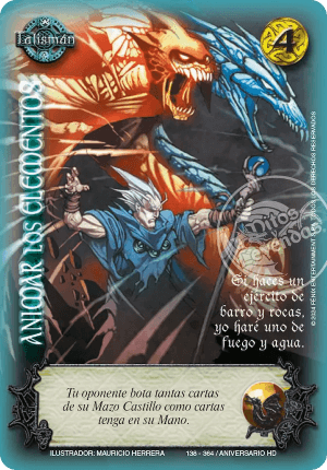 animar los elementos cartas mitos y leyendas