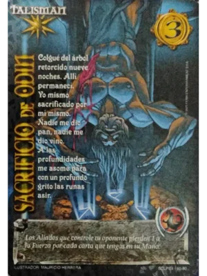 sacrificio de odin cartas mitos y leyendas primera era