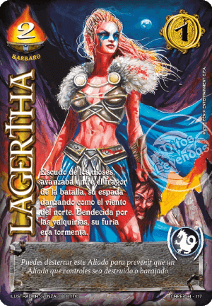 lagertha cartas mitos y leyendas primera era