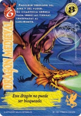 dragon medieval venta de cartas myl primera era