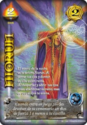 niorun dios venta de cartas myl primera era