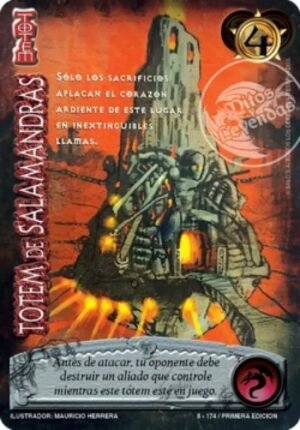 totem de la salamandra venta de cartas myl primera era