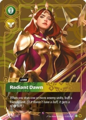 leona radiant dawn.webp singles riftbound venta de cartas riftbound tcg lol
