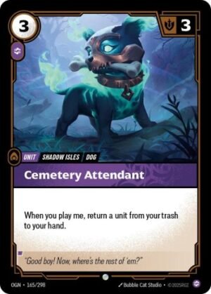 Cemetery Attendant venta de singles riftbound. league of legends tcg