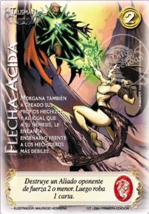 carta mitos y leyendas flecha acida.webp venta de cartas mitos y leyendas primer bloque