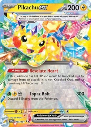 carta pokemon pikachu