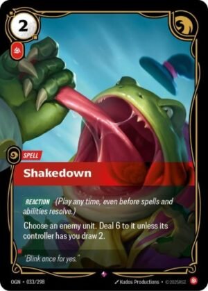 carta riftbound league of legends tcg shakedown